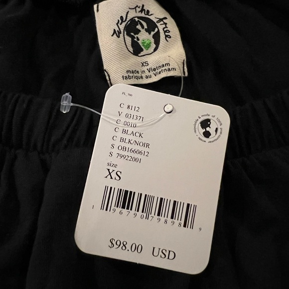 NWT FREE PEOPLE Care FP Serenade Tee / Black Size XS - Picture 9 of 12